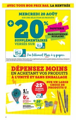 super-u - Catalogue Super U - La rentrée à prix bas valable du 12/08 au 31/08 - page: 2