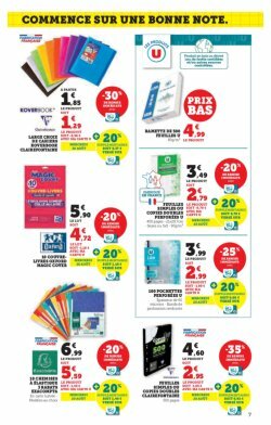 super-u - Catalogue Super U - La rentrée à prix bas valable du 12/08 au 31/08 - page: 7