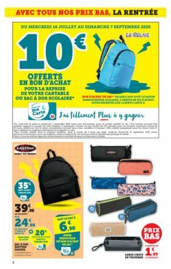 super-u - Catalogue Super U - La rentrée à prix bas valable du 12/08 au 31/08 - page: 4