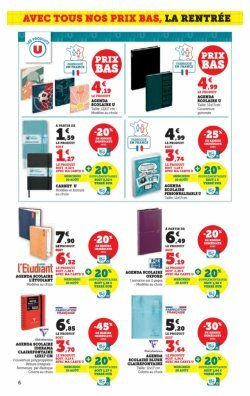 super-u - Catalogue Super U - La rentrée à prix bas valable du 12/08 au 31/08 - page: 6