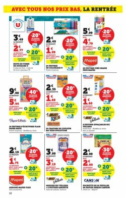 super-u - Catalogue Super U - La rentrée à prix bas valable du 12/08 au 31/08 - page: 10