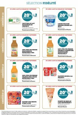 super-u - Catalogue Super U - Ma sélection Carte U août valable du 04/08 au 07/09 - page: 8