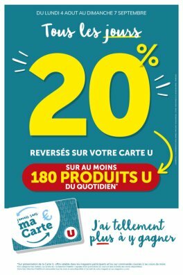 super-u - Catalogue Super U - Ma sélection Carte U août valable du 04/08 au 07/09 - page: 1