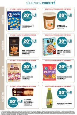 super-u - Catalogue Super U - Ma sélection Carte U août valable du 04/08 au 07/09 - page: 14