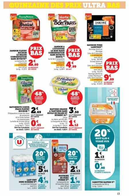 super-u - Catalogue Super U valable du 19/08 au 31/08 - page: 13