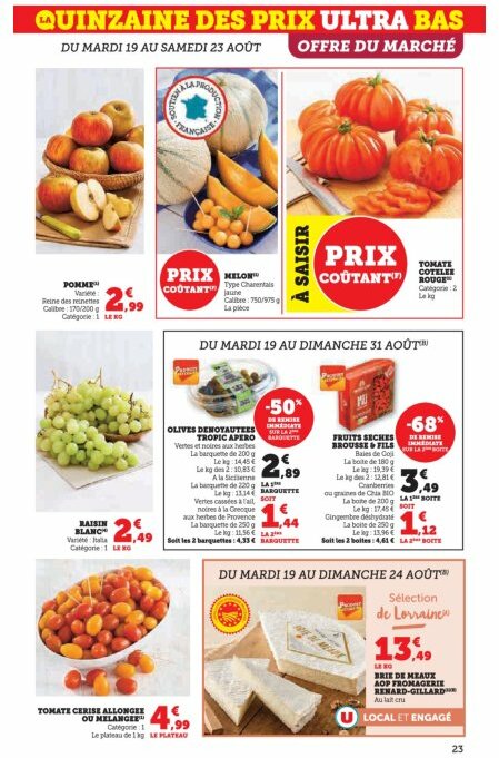 super-u - Catalogue Super U valable du 19/08 au 31/08 - page: 23