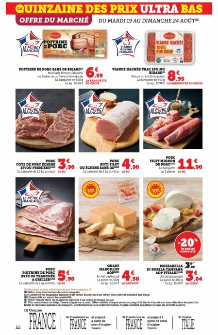 super-u - Catalogue Super U valable du 19/08 au 31/08 - page: 22