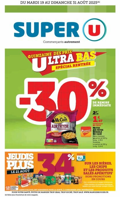 super-u - Catalogue Super U valable du 19/08 au 31/08