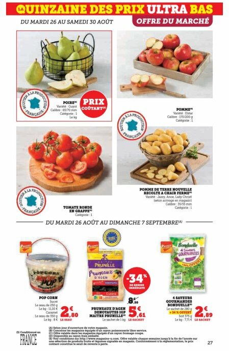 super-u - Catalogue Super U valable du 26/08 au 07/09 - page: 27