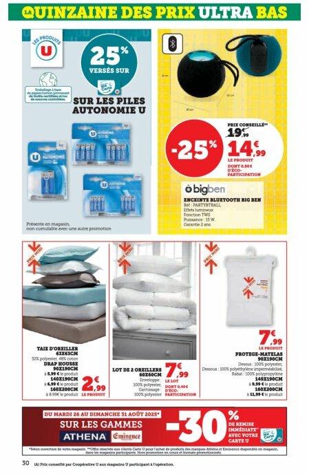 super-u - Catalogue Super U valable du 26/08 au 07/09 - page: 30