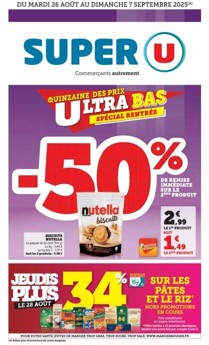 super-u - Catalogue Super U valable du 26/08 au 07/09