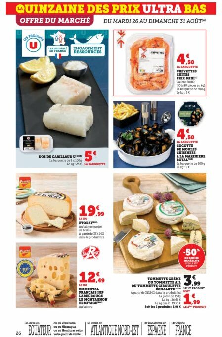 super-u - Catalogue Super U valable du 26/08 au 07/09 - page: 26