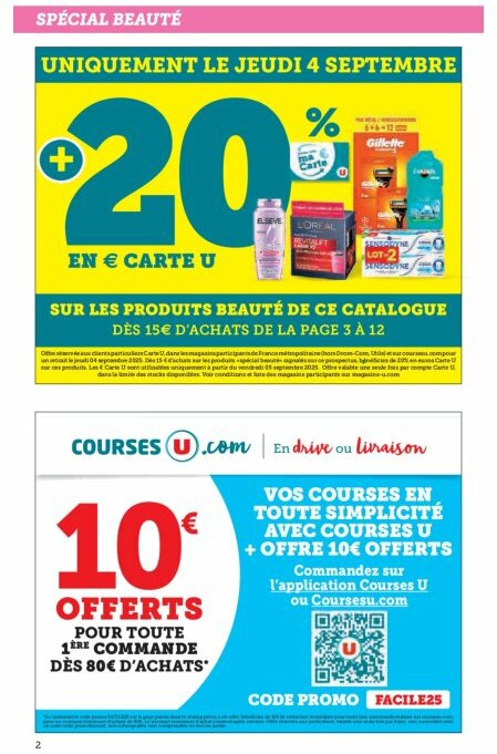 super-u - Catalogue Super U valable du 02/09 au 14/09 - page: 2