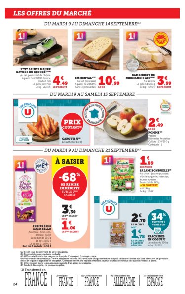 super-u - Catalogue Super U valable du 09/09 au 21/09 - page: 24