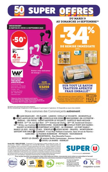 super-u - Catalogue Super U valable du 09/09 au 21/09 - page: 32