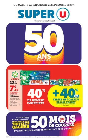 super-u - Catalogue Super U valable du 09/09 au 21/09 - page: 1