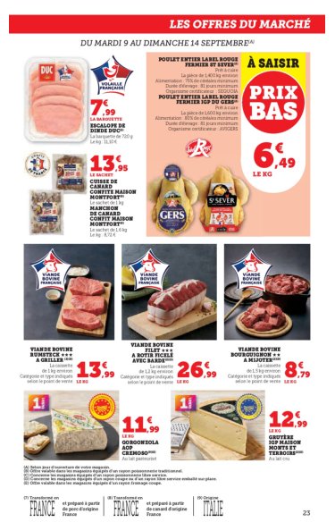 super-u - Catalogue Super U valable du 09/09 au 21/09 - page: 23
