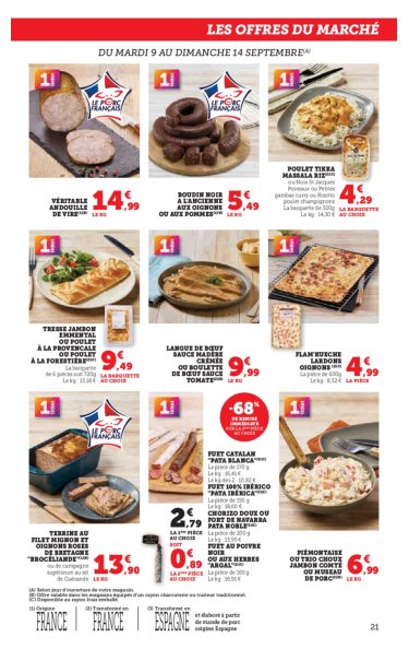 super-u - Catalogue Super U valable du 09/09 au 21/09 - page: 21