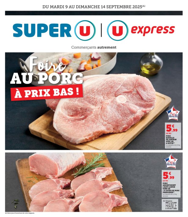 super-u - Catalogue Super U - Express valable du 09/09 au 14/09