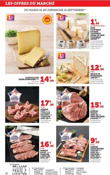 super-u - Catalogue Super U valable du 16/09 au 28/09 - page: 26