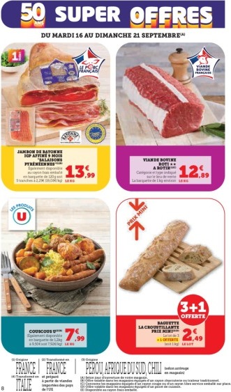 super-u - Catalogue Super U valable du 16/09 au 28/09 - page: 8