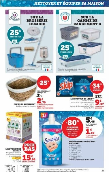 super-u - Catalogue Super U valable du 23/09 au 05/10 - page: 21