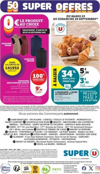 super-u - Catalogue Super U valable du 23/09 au 05/10 - page: 32