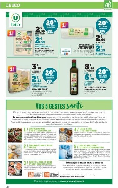 super-u - Catalogue Super U valable du 23/09 au 05/10 - page: 20