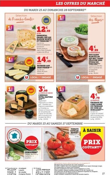 super-u - Catalogue Super U valable du 23/09 au 05/10 - page: 27