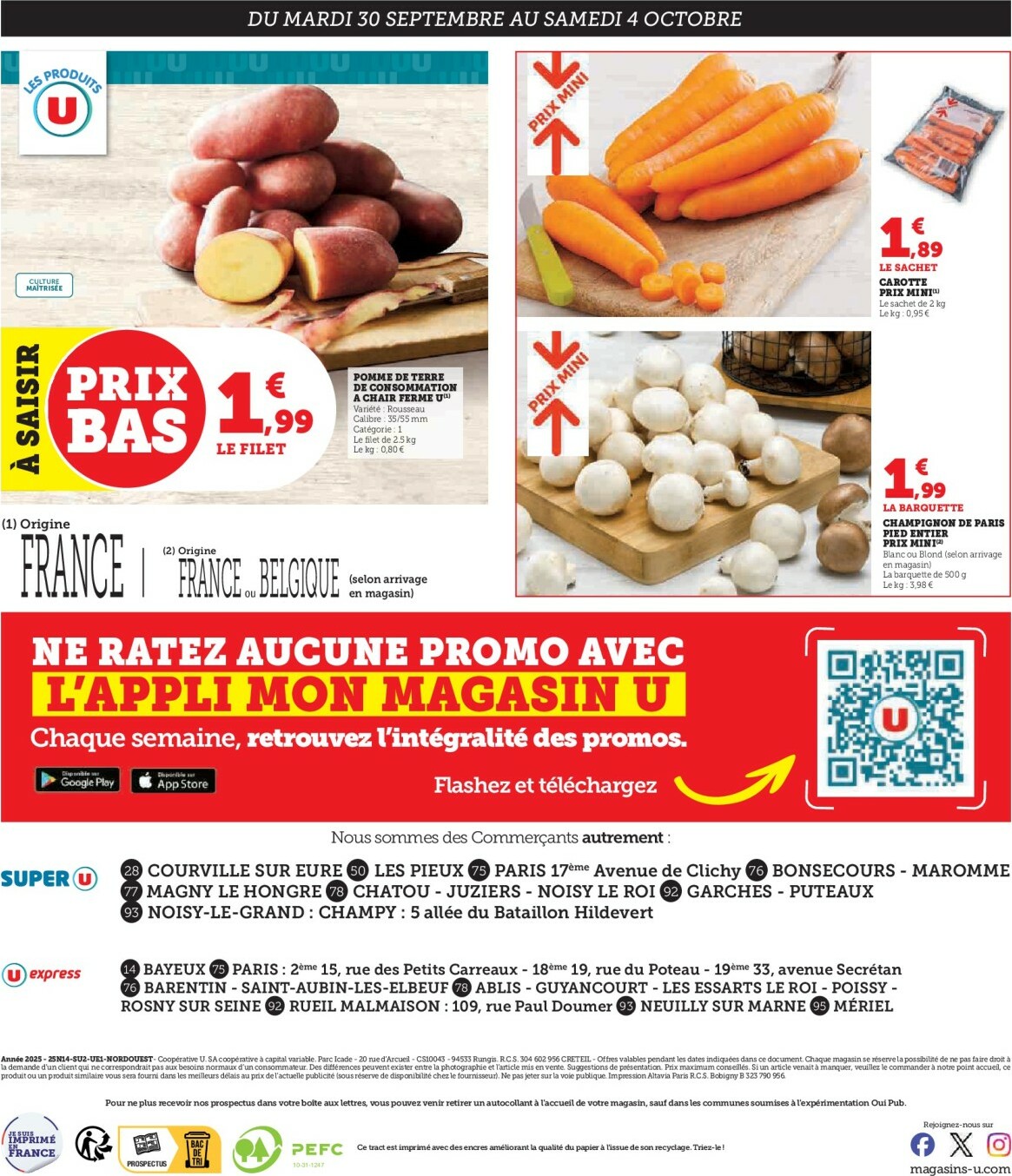 super-u - Catalogue Super U - Express valable du 30/09 au 05/10 - page: 4