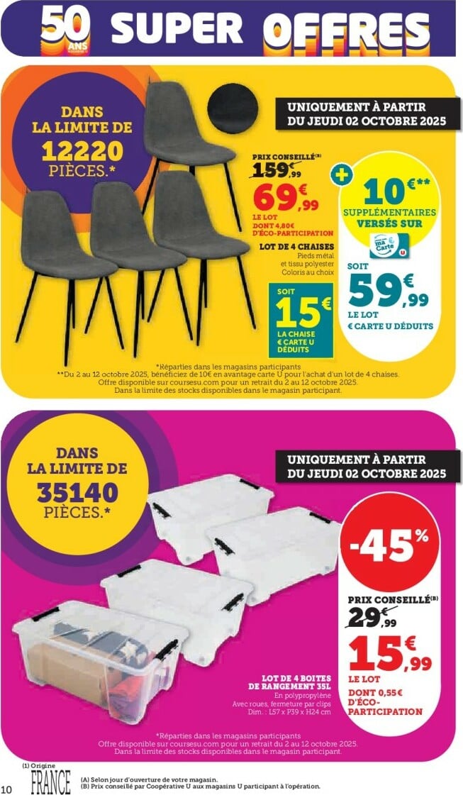 super-u - Catalogue Super U valable du 30/09 au 12/10 - page: 10