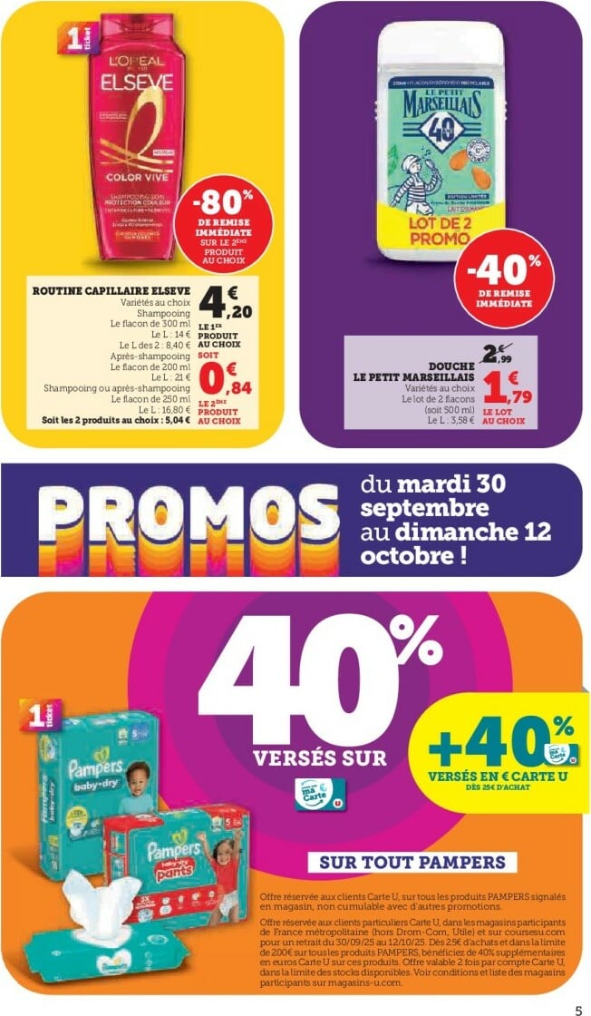 super-u - Catalogue Super U valable du 30/09 au 12/10 - page: 5