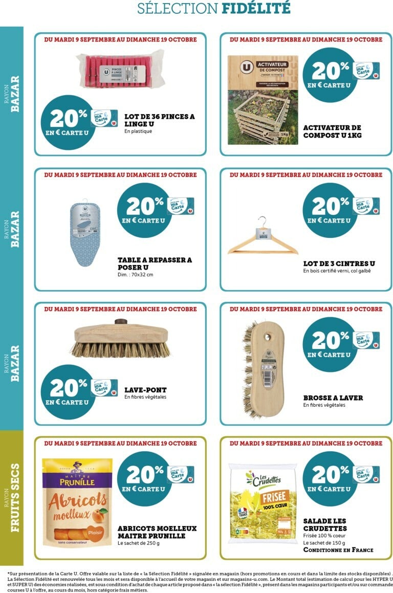 super-u - Catalogue Super U - Ma Sélection Carte U valable du 09/09 au 19/10 - page: 36