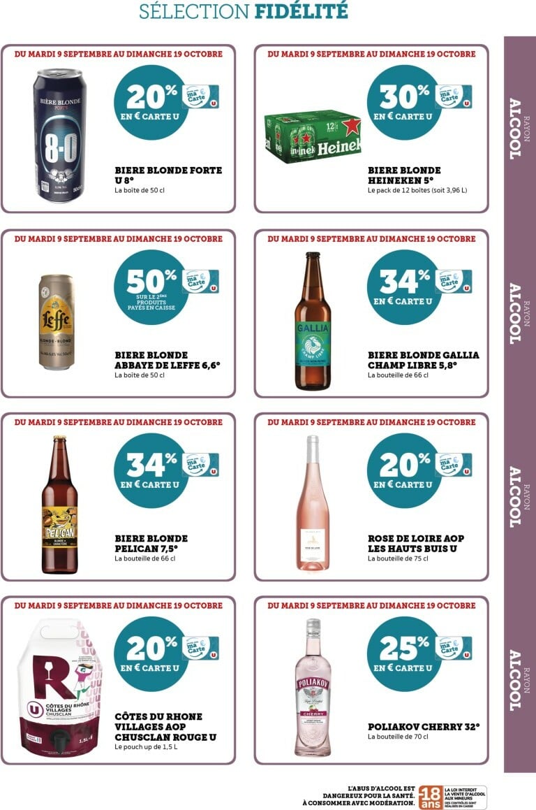 super-u - Catalogue Super U - Ma Sélection Carte U valable du 09/09 au 19/10 - page: 27