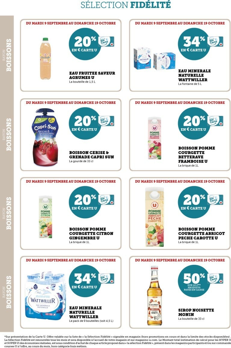 super-u - Catalogue Super U - Ma Sélection Carte U valable du 09/09 au 19/10 - page: 32