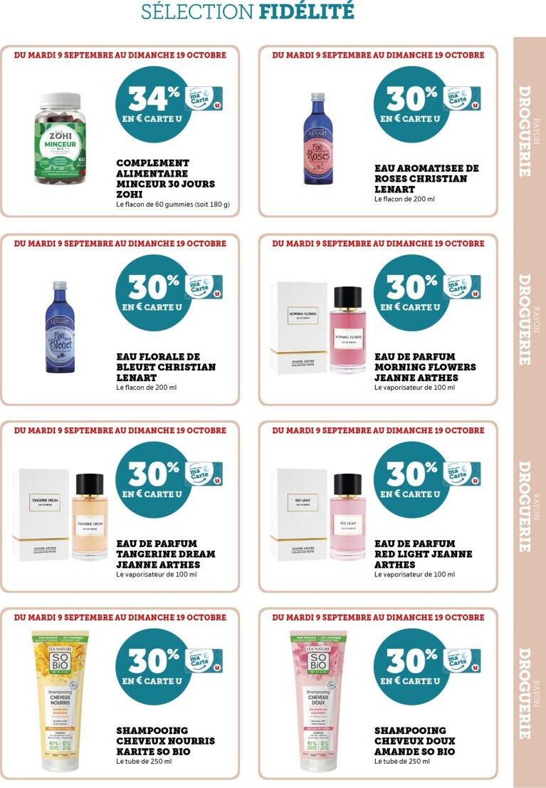 super-u - Catalogue Super U - Ma Sélection Carte U valable du 09/09 au 19/10 - page: 13