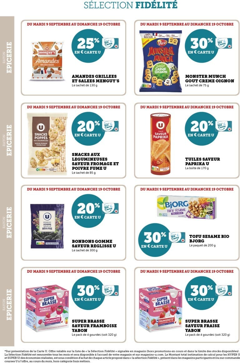 super-u - Catalogue Super U - Ma Sélection Carte U valable du 09/09 au 19/10 - page: 18