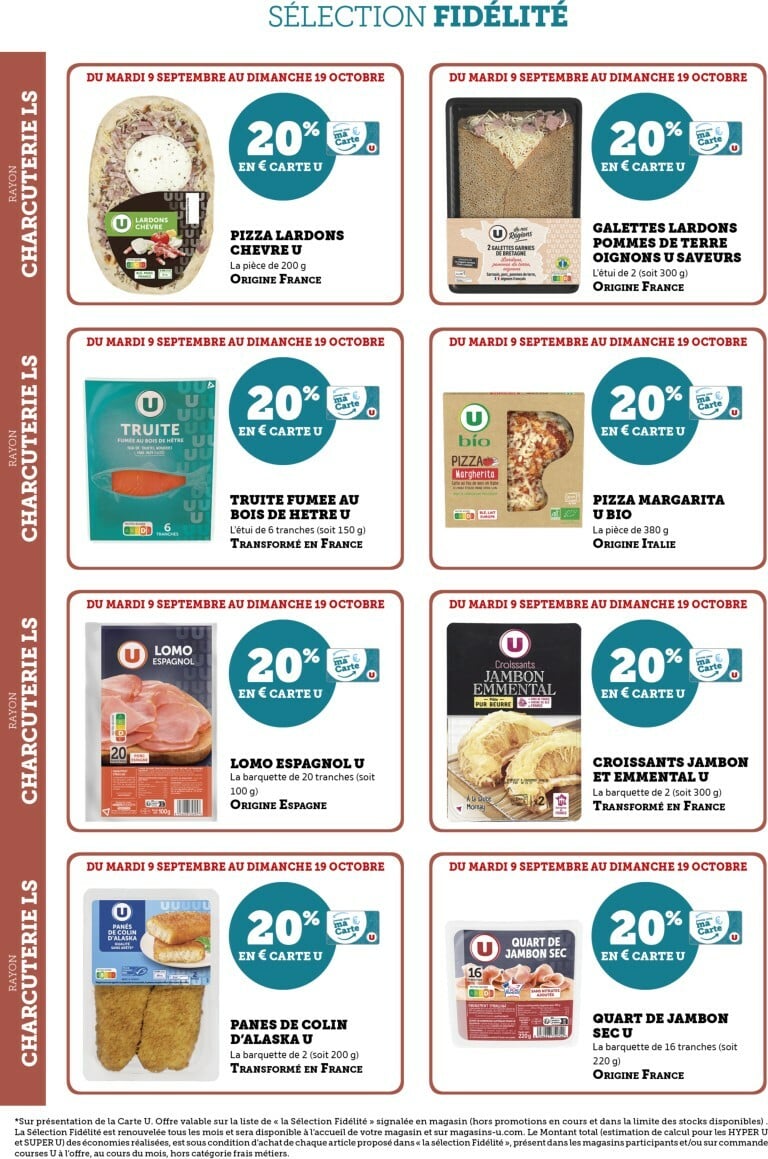 super-u - Catalogue Super U - Ma Sélection Carte U valable du 09/09 au 19/10 - page: 2