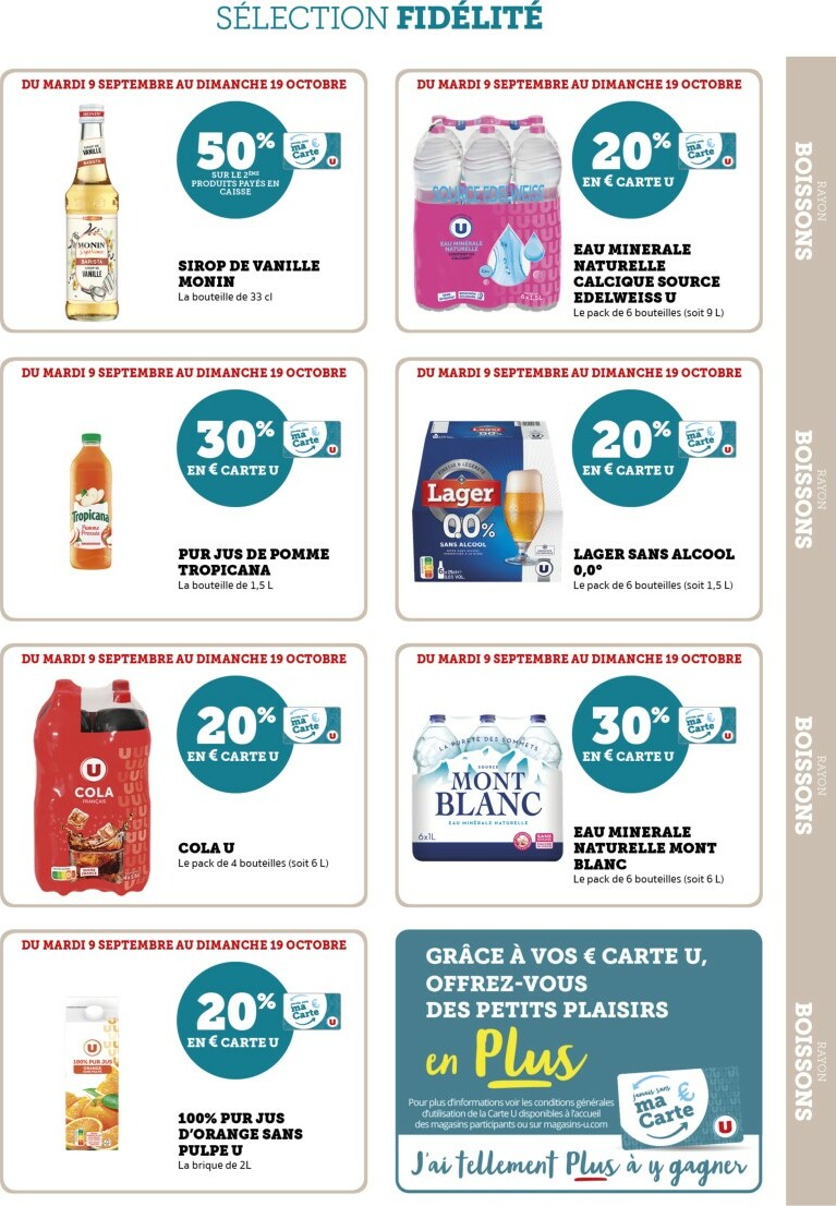 super-u - Catalogue Super U - Ma Sélection Carte U valable du 09/09 au 19/10 - page: 33