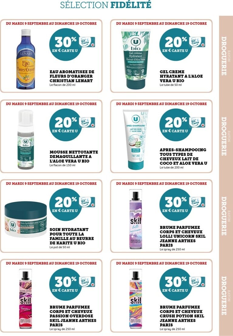 super-u - Catalogue Super U - Ma Sélection Carte U valable du 09/09 au 19/10 - page: 11