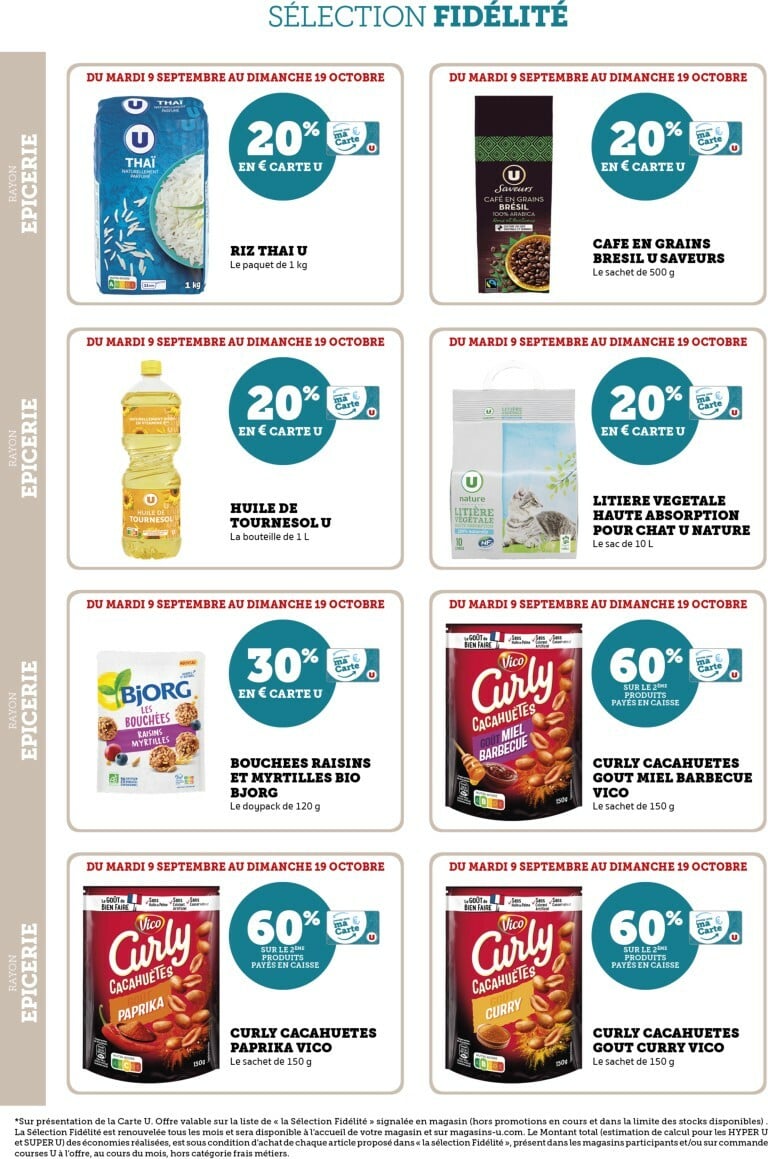 super-u - Catalogue Super U - Ma Sélection Carte U valable du 09/09 au 19/10 - page: 26