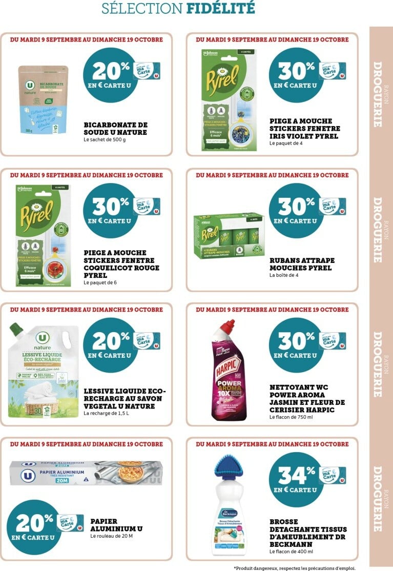 super-u - Catalogue Super U - Ma Sélection Carte U valable du 09/09 au 19/10 - page: 9