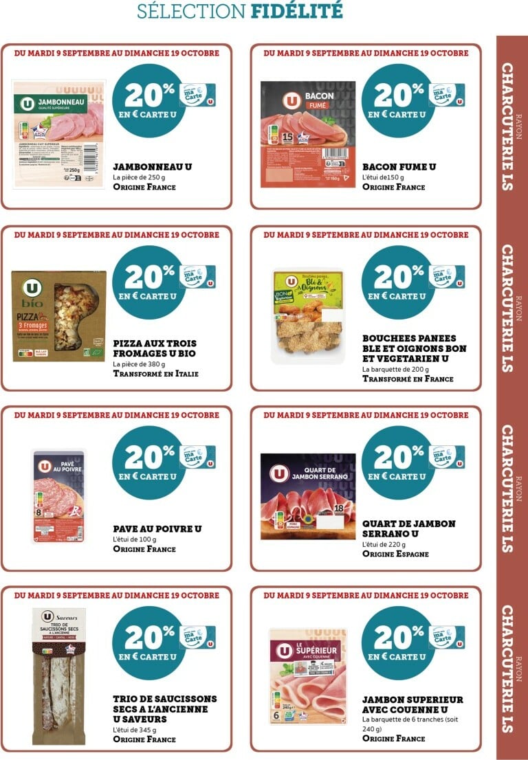 super-u - Catalogue Super U - Ma Sélection Carte U valable du 09/09 au 19/10 - page: 3