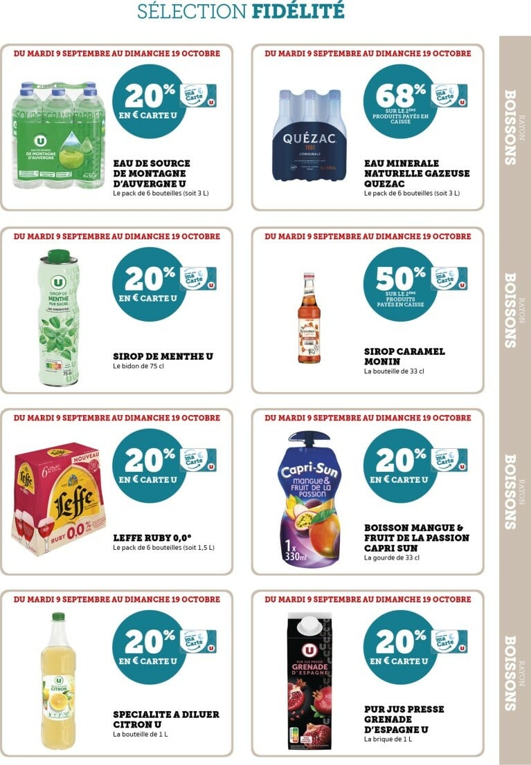 super-u - Catalogue Super U - Ma Sélection Carte U valable du 09/09 au 19/10 - page: 31