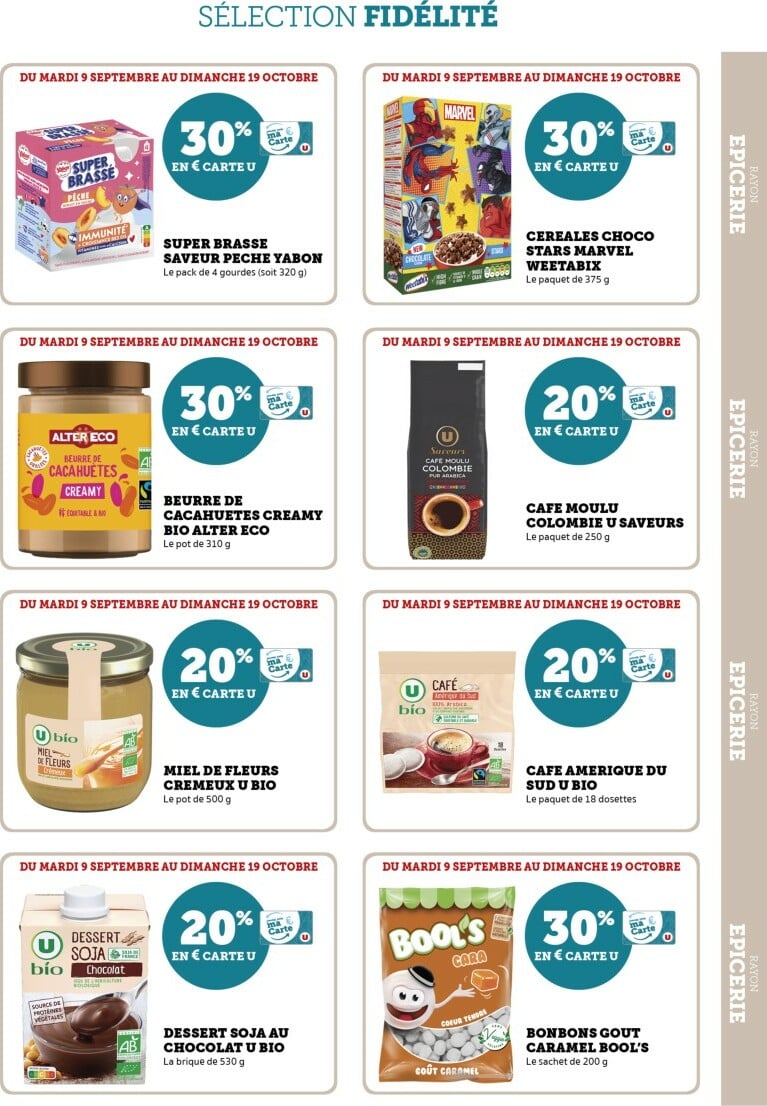super-u - Catalogue Super U - Ma Sélection Carte U valable du 09/09 au 19/10 - page: 19