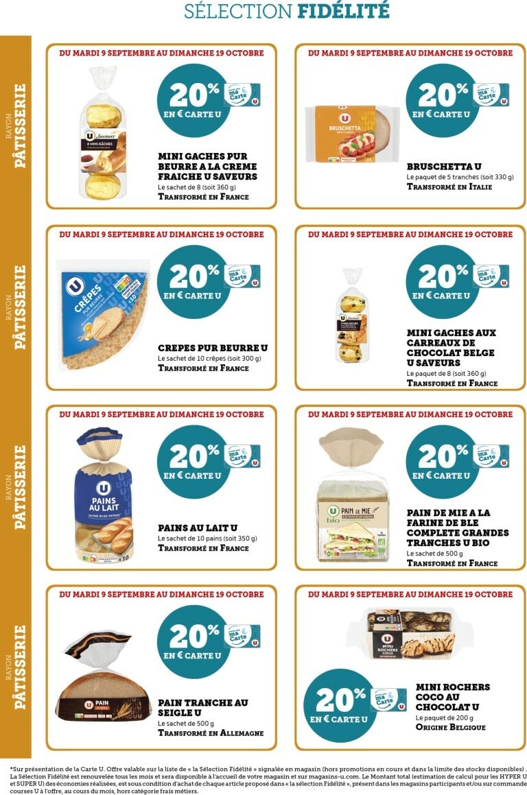 super-u - Catalogue Super U - Ma Sélection Carte U valable du 09/09 au 19/10 - page: 34