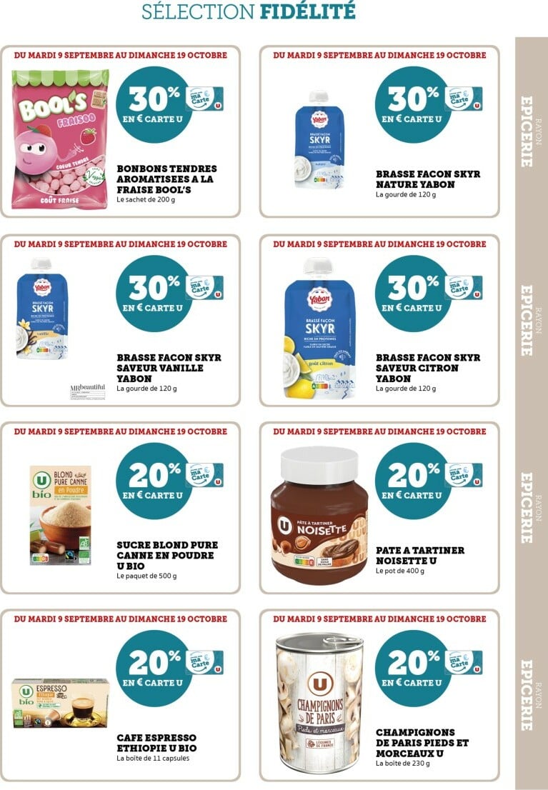 super-u - Catalogue Super U - Ma Sélection Carte U valable du 09/09 au 19/10 - page: 21