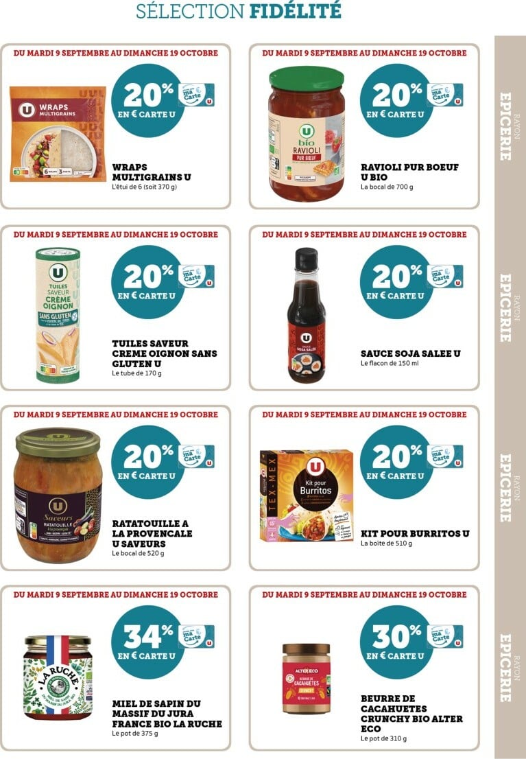 super-u - Catalogue Super U - Ma Sélection Carte U valable du 09/09 au 19/10 - page: 25