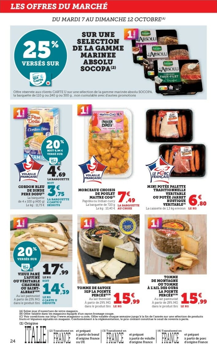 super-u - Catalogue Super U valable du 07/10 au 19/10 - page: 24