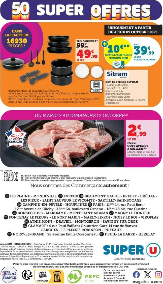 super-u - Catalogue Super U valable du 07/10 au 19/10 - page: 32
